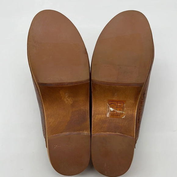 Patricia Nash Old World Map Italian Leather Clogs/Mules - Size 6 - Picture 7 of 9